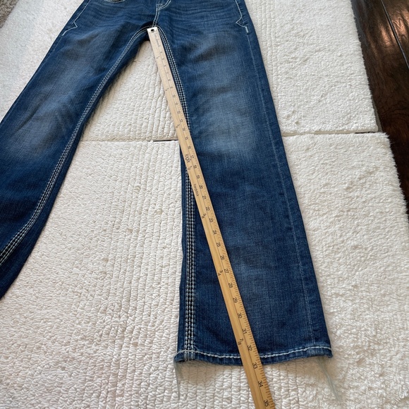 Rock & Roll Cowgirl Dark Blue Boot Cut Jeans - Picture 15 of 16